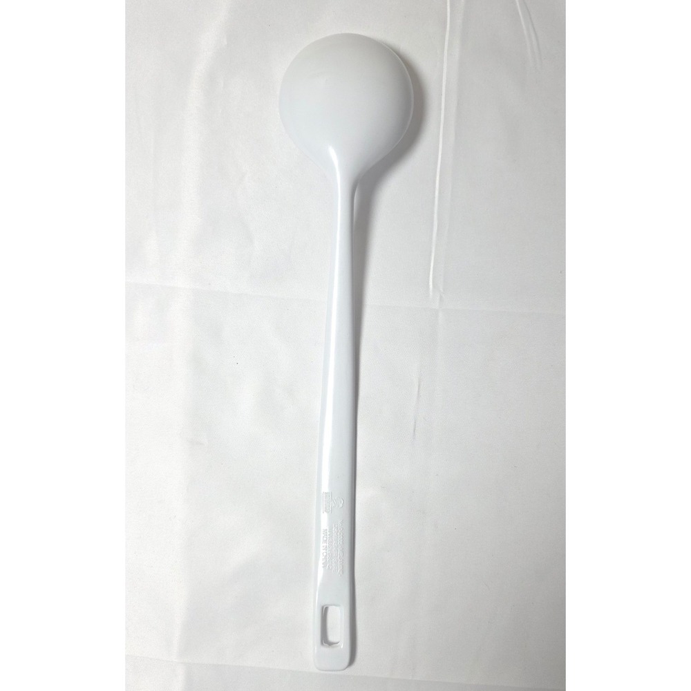 Vintage Rowoco White Melamine Spoon 14 Inch Long Handle Dishwasher Safe 0-2005 - Picture 2 of 4